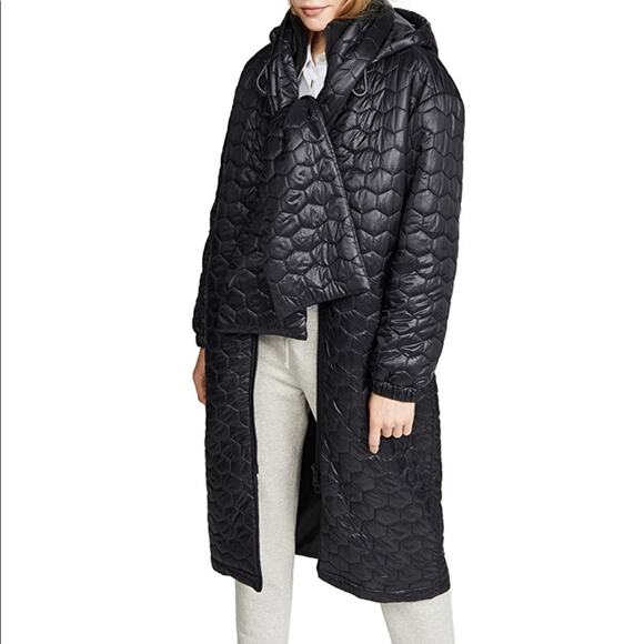 TWENTY MONTREAL Hexagon Puff Shield Coat Black Size Small - Picture 2 of 16